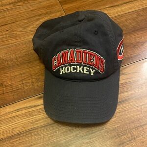 Vintage NHL Canadiens Black and Red Cap